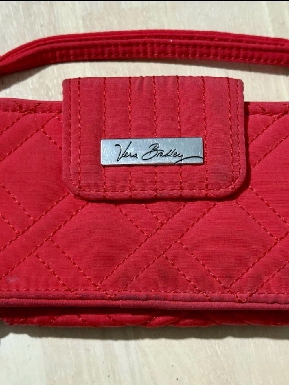 Vera Bradley Wristlet 2.0 ID Case Microfiber Clutch Wallet 6 x 3 in
